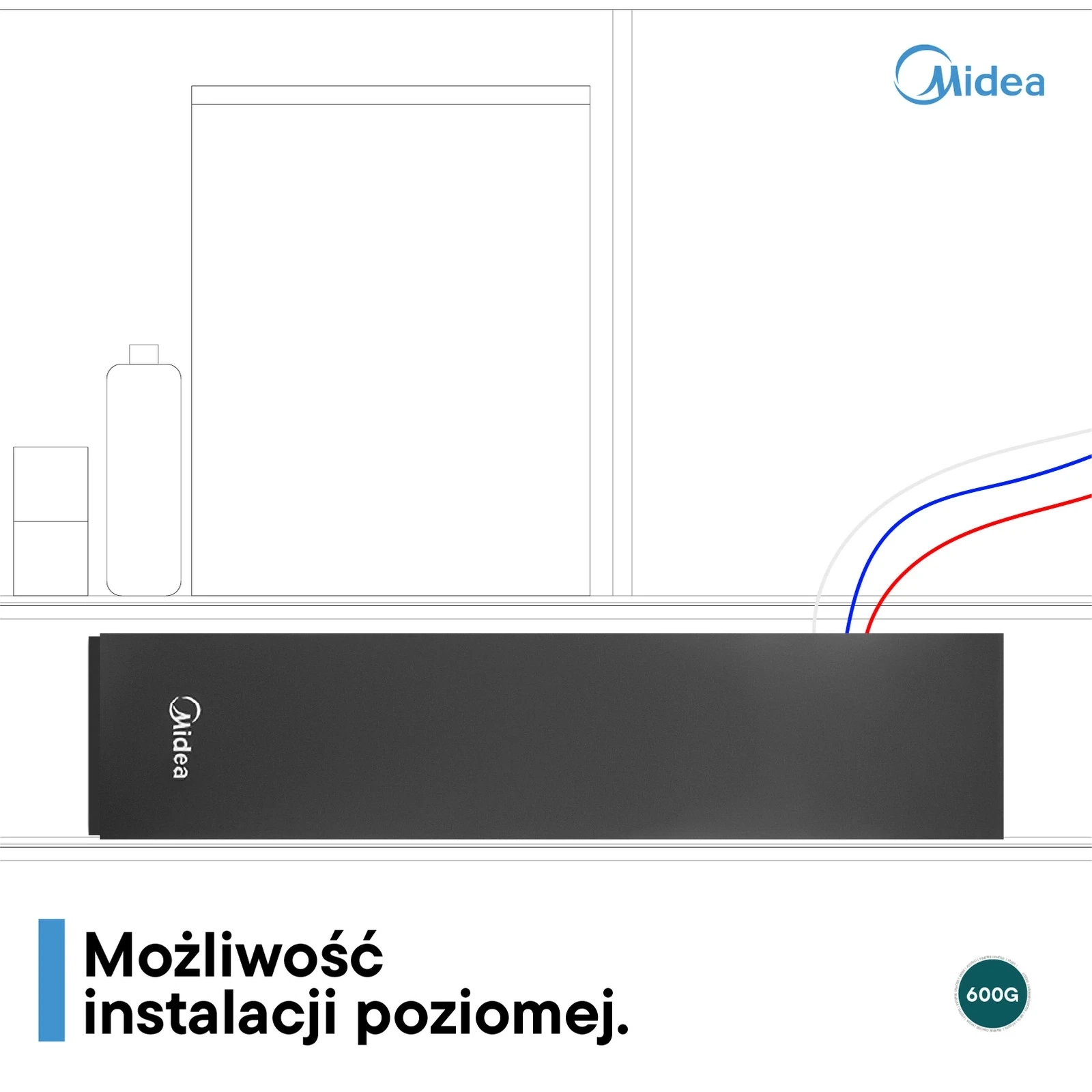 Bezzbiornikowy filtr wody odwróconej osmozy z WiFi Midea 600GPD - obrazek 8