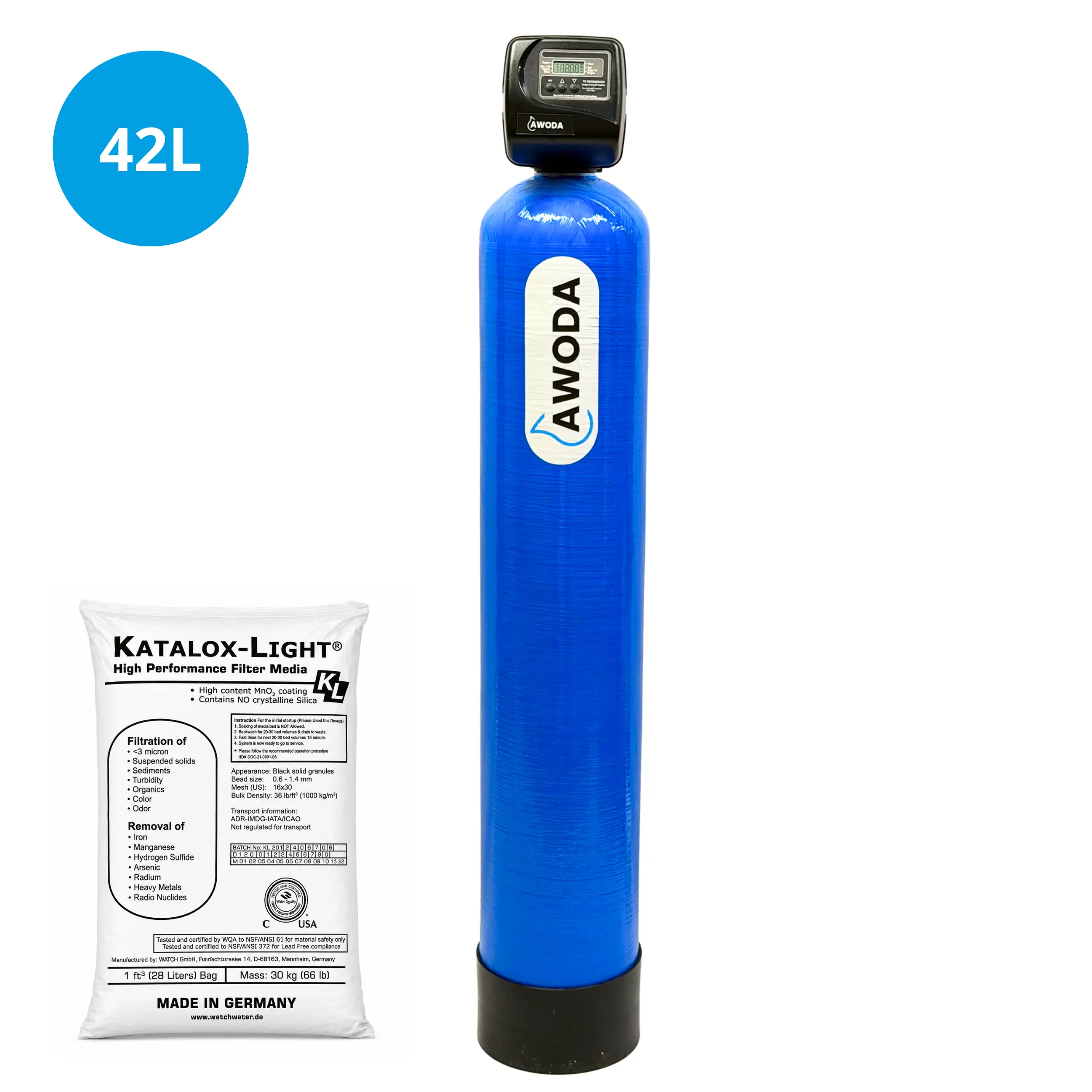 Odżelaziacz 10x54 Katalox Light 42L Clack TC